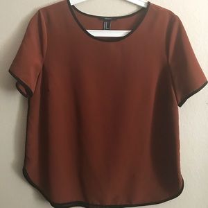 Dark orange blouse